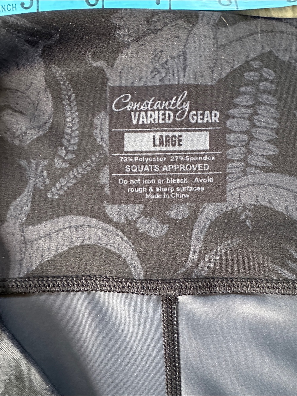 High-Waist Black CVG Dinosaur Print 6” Shorts - Picture 5 of 6